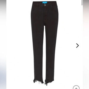 Black Frayed Hem Women Jeans